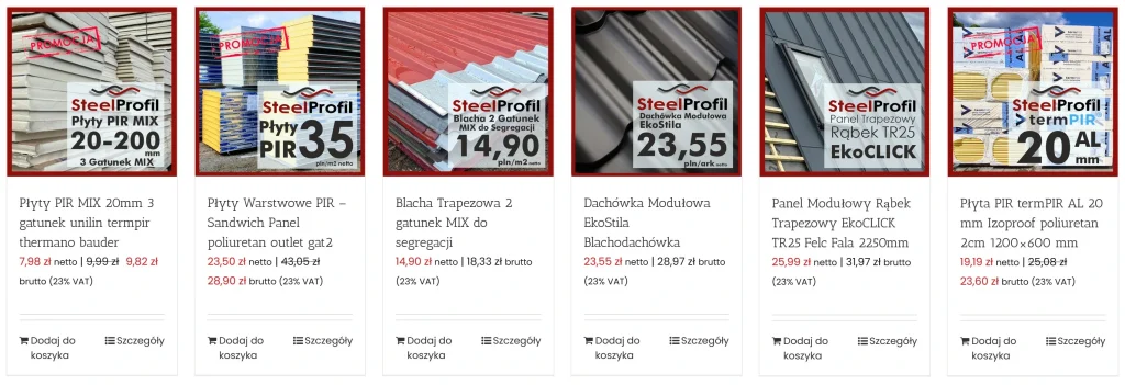 TANIE BLACHY I PŁYTY